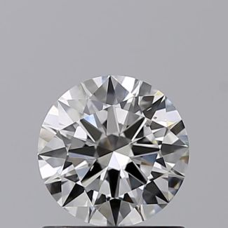 0.70 Carat Round H VS2 EX VG GIA Natural Diamond