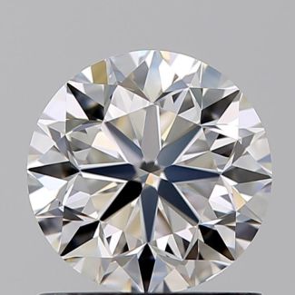 0.90 Carat Round E VVS2 VG EX GIA Natural Diamond