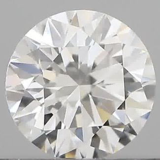 0.42 Carat Round D VVS2 EX GIA Natural Diamond