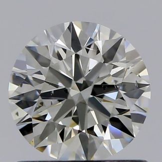 0.80 Carat Round K SI2 VG EX GIA Natural Diamond