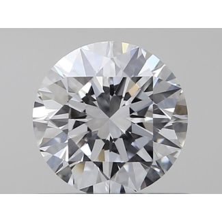 0.52 Carat Round D VVS1 EX GIA Natural Diamond