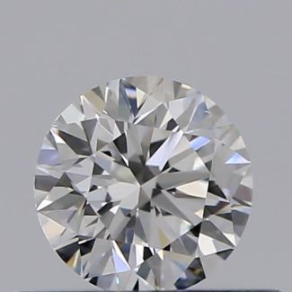 0.32 Carat Round F VVS2 EX GIA Natural Diamond