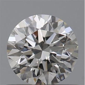 0.51 Carat Round F VS1 EX IGI Natural Diamond