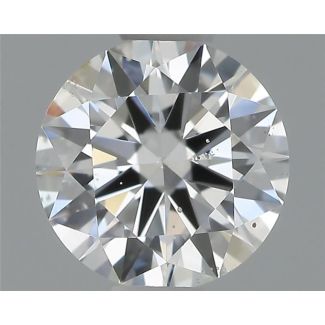 0.50 Carat Round E SI1 EX GIA Natural Diamond