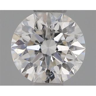 0.32 Carat Round F SI2 EX GIA Natural Diamond