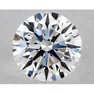 0.43 Carat Round D VVS2 EX GIA Natural Diamond