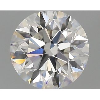 0.43 Carat Round F VVS1 EX GIA Natural Diamond