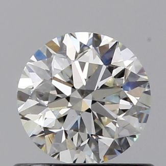 0.60 Carat Round H VS2 VG EX GIA Natural Diamond