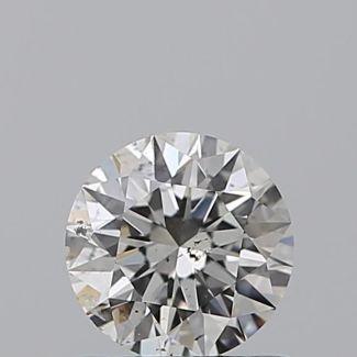 0.71 Carat Round H SI2 EX GIA Natural Diamond