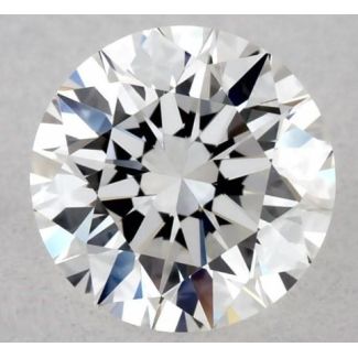 0.41 Carat Round F VVS2 EX GIA Natural Diamond