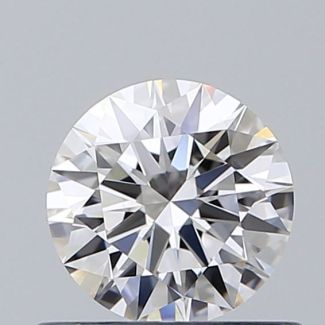 0.52 Carat Round F VVS2 EX GIA Natural Diamond