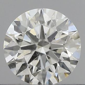 0.50 Carat Round H SI2 EX GIA Natural Diamond