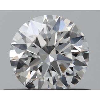 0.52 Carat Round F VS1 EX GIA Natural Diamond