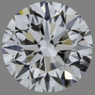 0.60 Carat Round F VVS2 EX VG GIA Natural Diamond