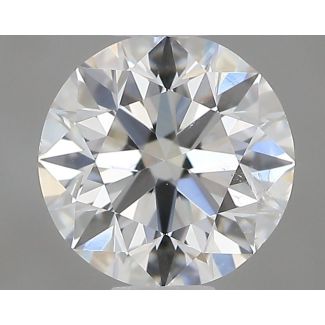 0.6 Carat Round G SI1 EX GIA Natural Diamond