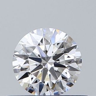 0.45 Carat Round F SI1 EX GIA Natural Diamond