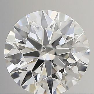 0.52 Carat Round H SI1 EX GIA Natural Diamond