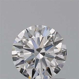 0.60 Carat Round H VVS2 EX GIA Natural Diamond