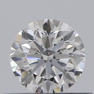 0.37 Carat Round E VVS2 VG EX GIA Natural Diamond