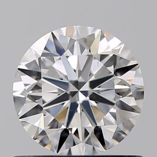 0.71 Carat Round F SI1 VG EX GIA Natural Diamond