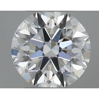 0.18 Carat Round G VVS2 EX GIA Natural Diamond