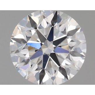 0.35 Carat Round F VS1 EX GIA Natural Diamond