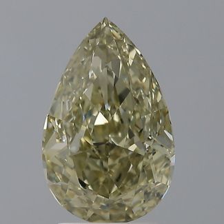 2.18 Carat Pear Yellow VS1 - VG GIA Natural Diamond