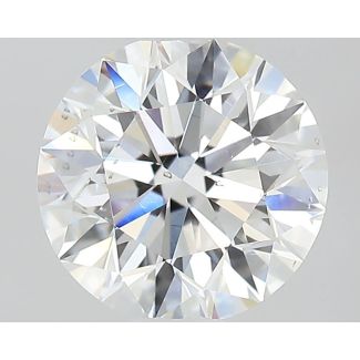 0.61 Carat Round E SI1 EX VG GIA Natural Diamond