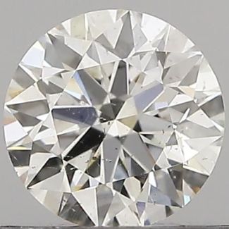 0.33 Carat Round H SI1 EX IGI Natural Diamond