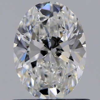 0.72 Carat Oval F VVS2 - VG EX GIA Natural Diamond