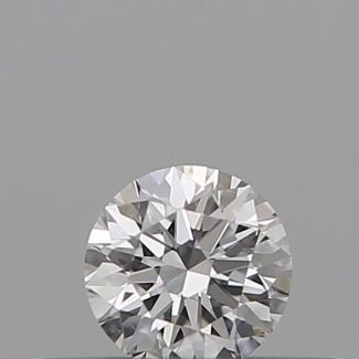 0.18 Carat Round D SI1 EX GIA Natural Diamond