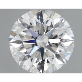 0.87 Carat Round E VVS1 EX GIA Natural Diamond