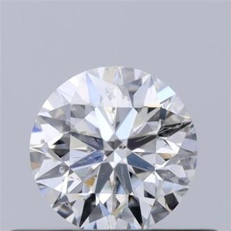 0.40 Carat Round E SI2 EX GIA Natural Diamond