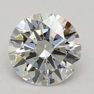 0.46 Carat Round E VVS2 EX GIA Natural Diamond