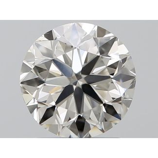 1.5 Carat Round Faint Brown VS1 VG EX GIA Natural Diamond