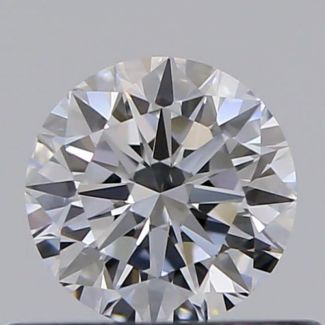 0.40 Carat Round D VVS2 VG EX GIA Natural Diamond