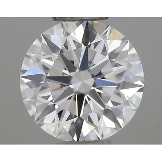 0.38 Carat Round H VVS1 EX GIA Natural Diamond