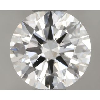 0.5 Carat Round F SI1 EX GIA Natural Diamond