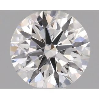 0.45 Carat Round H VS1 EX GIA Natural Diamond