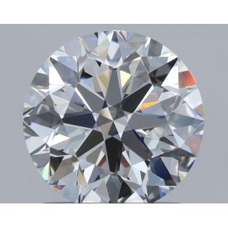 1.51 Carat Round E VVS2 EX GIA Natural Diamond