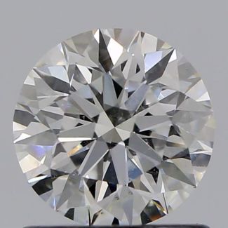 0.80 Carat Round F SI1 EX GIA Natural Diamond