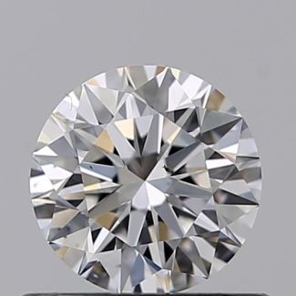 0.51 Carat Round D VS2 EX GIA Natural Diamond