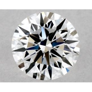 0.36 Carat Round D VVS2 EX VG GIA Natural Diamond