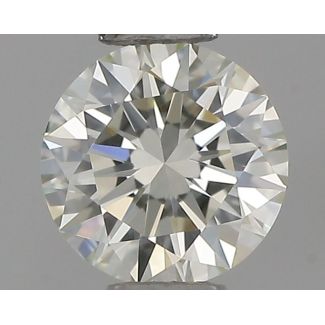 0.31 Carat Round I VVS1 EX IGI Natural Diamond