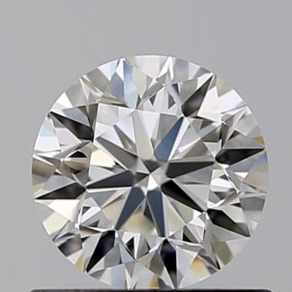 0.60 Carat Round I VVS1 VG EX GIA Natural Diamond