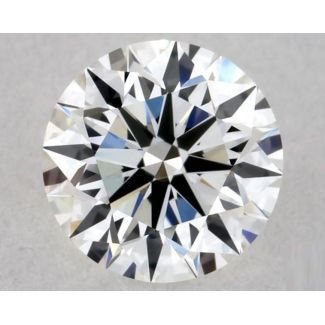 0.54 Carat Round H VVS1 EX GIA Natural Diamond