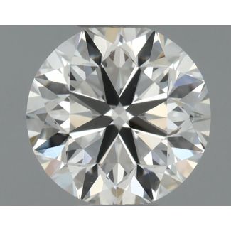 0.4 Carat Round F VVS2 VG EX GIA Natural Diamond