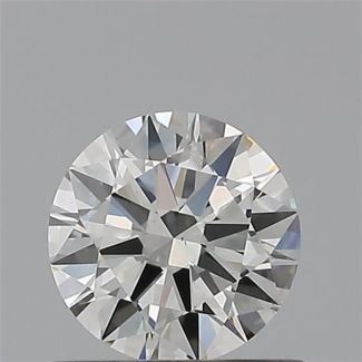 0.50 Carat Round H VS2 EX GIA Natural Diamond