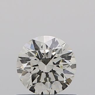 0.53 Carat Round K VS1 EX GIA Natural Diamond