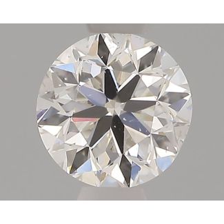 0.50 Carat Round G SI1 GD EX GIA Natural Diamond